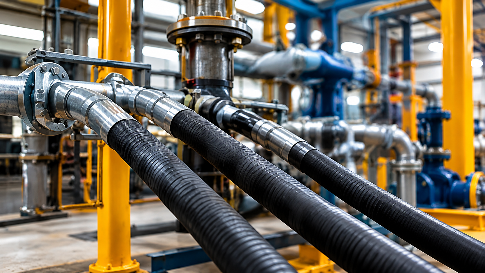 Industrial hose installation