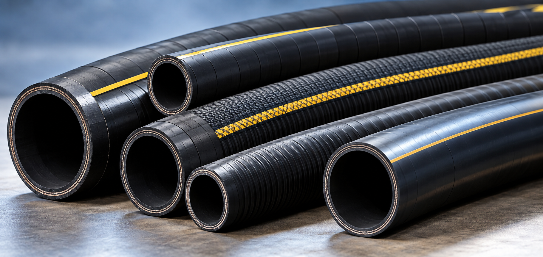 Hydraulic hoses for high-pressure fluid transfer applications
